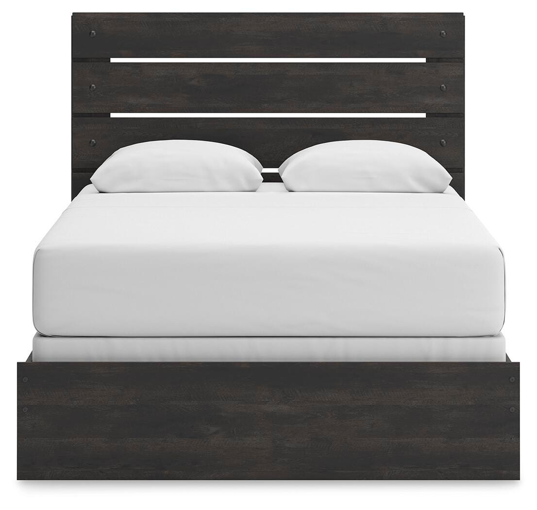 Hollivern Queen Panel Bed, Dresser, Mirror and Nightstand - PCB2108B25