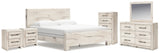 Lawroy King Panel Bed, Dresser, Mirror, Chest and Nightstand - B2310B48