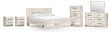Lawroy King Panel Storage Bed, Dresser, Mirror, Chest and 2 Nightstands - B2310B45