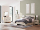 Lawroy Queen Panel Bed with Storage, Dresser and Mirror - B2310B29