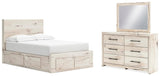Lawroy Full Panel Storage Bed, Dresser and Mirror - B2310B37