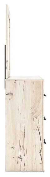 Lawroy Twin Panel Bed with Storage, Dresser and Mirror - B2310B36