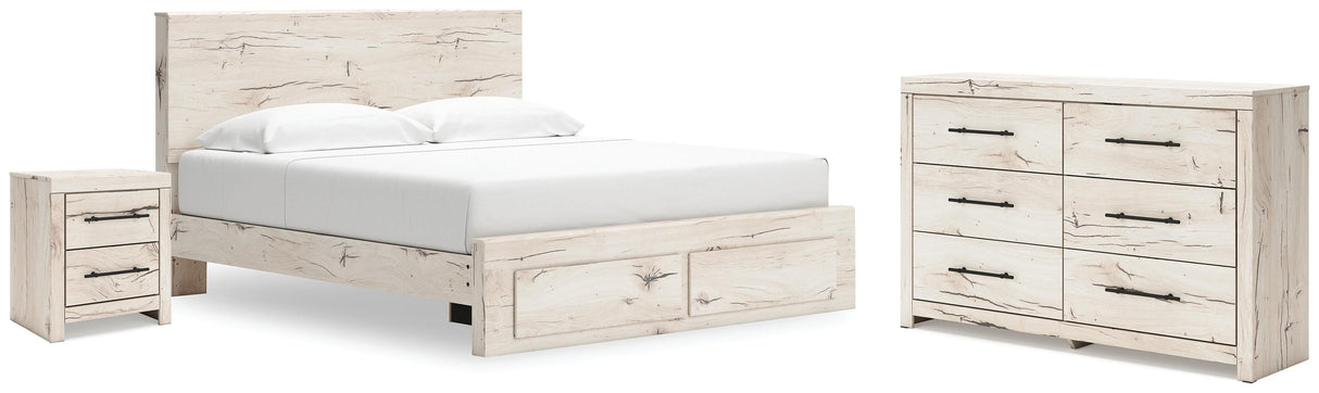 Lawroy King Storage Bed, Dresser and Nightstand - B2310B39