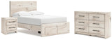 Lawroy Full Storage Bed, Dresser and Nightstand - B2310B50
