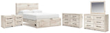 Lawroy Queen Storage Bed, 2 Dressers, Mirror and 2 Nightstands - B2310B49