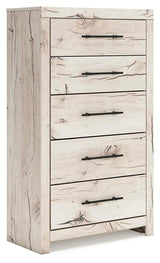 Lawroy King Panel Storage Bed, Dresser, Mirror, Chest and 2 Nightstands - B2310B45