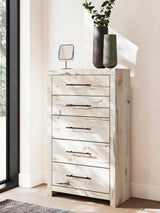 Lawroy King Panel Bed, Dresser, Mirror, Chest and Nightstand - B2310B48