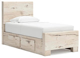 Lawroy Twin Panel Bed with Storage - B2310B23