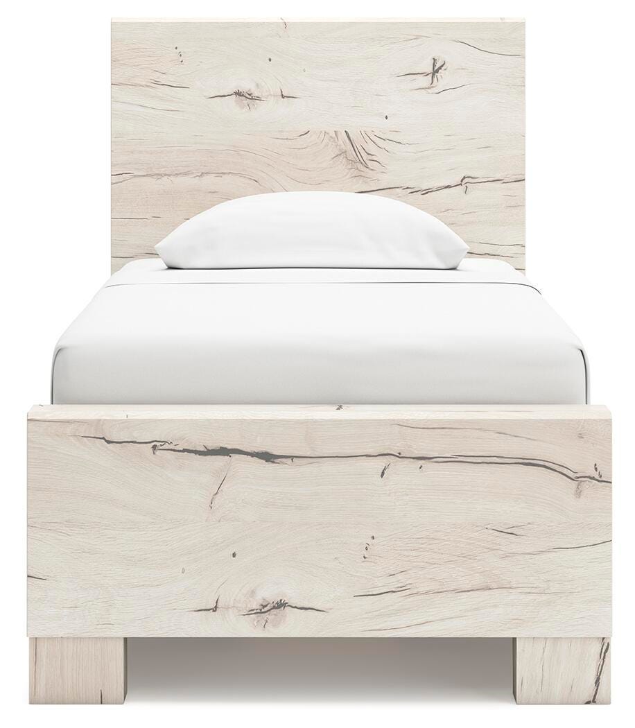 Lawroy Twin Panel Bed with Storage, Dresser and Mirror - B2310B36