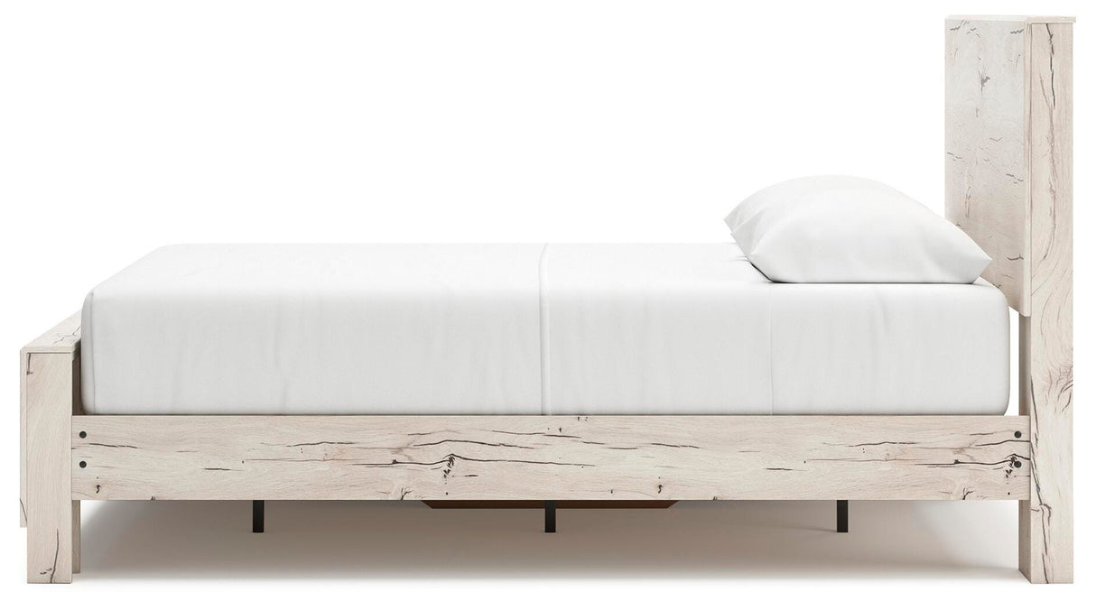 Lawroy Queen Panel Bed with Storage, Dresser and Mirror - B2310B7