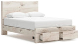 Lawroy Queen Storage Bed, Dresser, Mirror, Nightstand - B2310B41