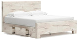 Lawroy King Panel Bed with Storage - B2310B12