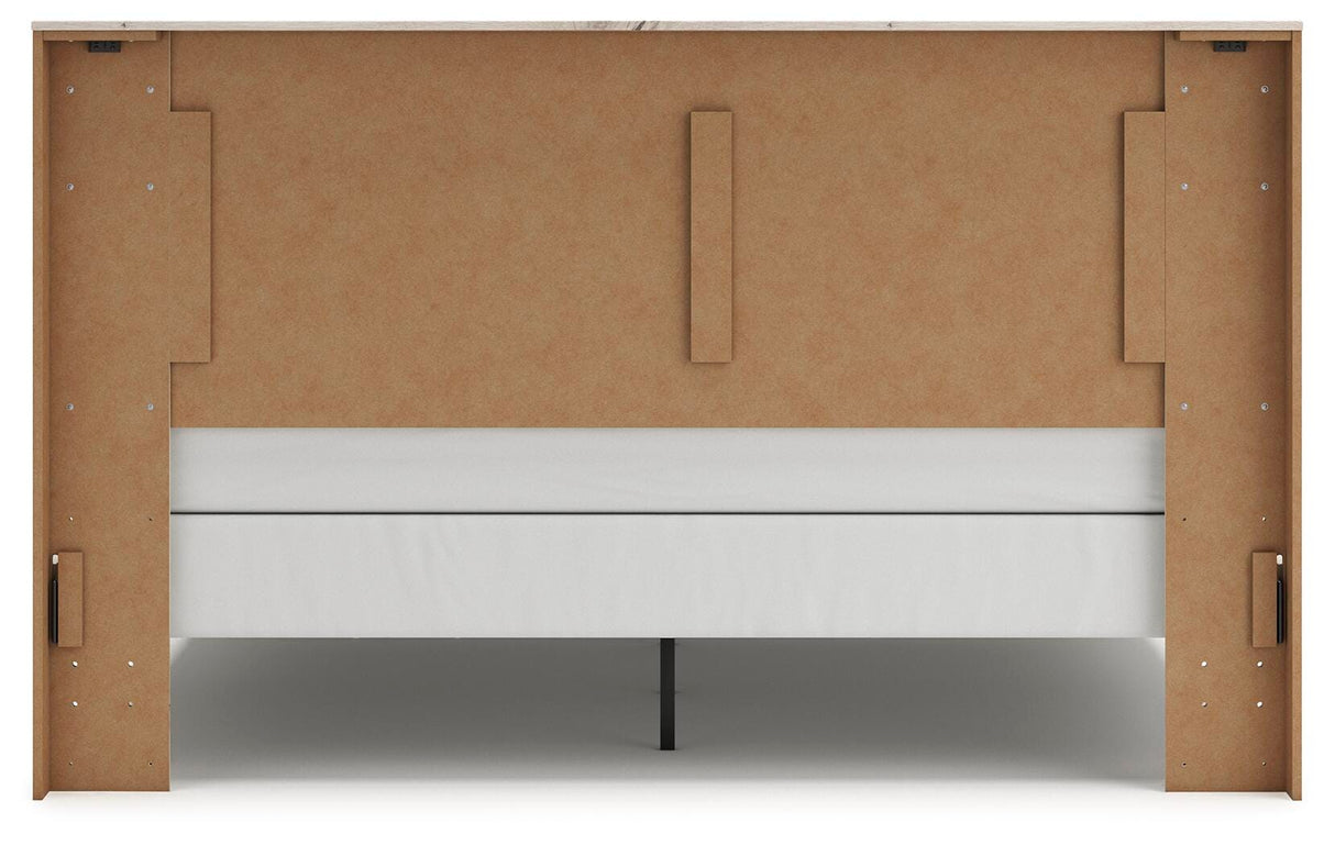 Lawroy King Panel Bed, Dresser, Mirror, Chest and Nightstand - B2310B48