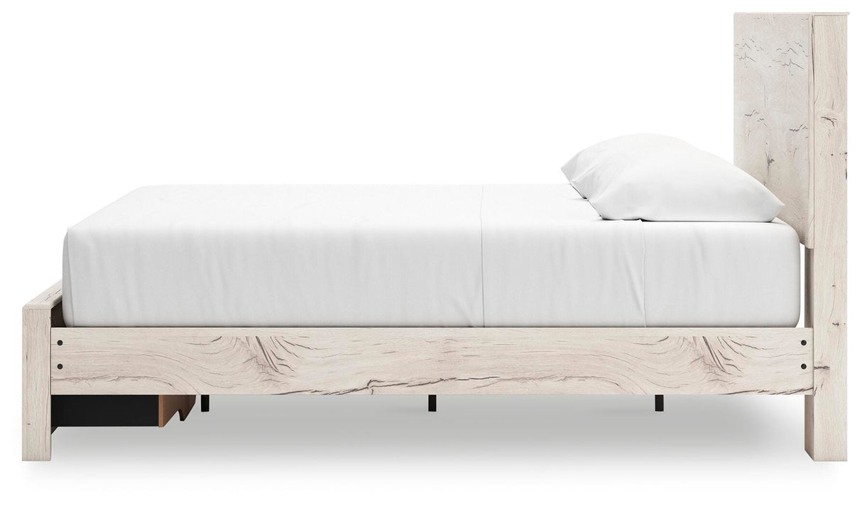 Lawroy King Panel Storage Bed, Dresser, Mirror and Nightstand - B2310B46
