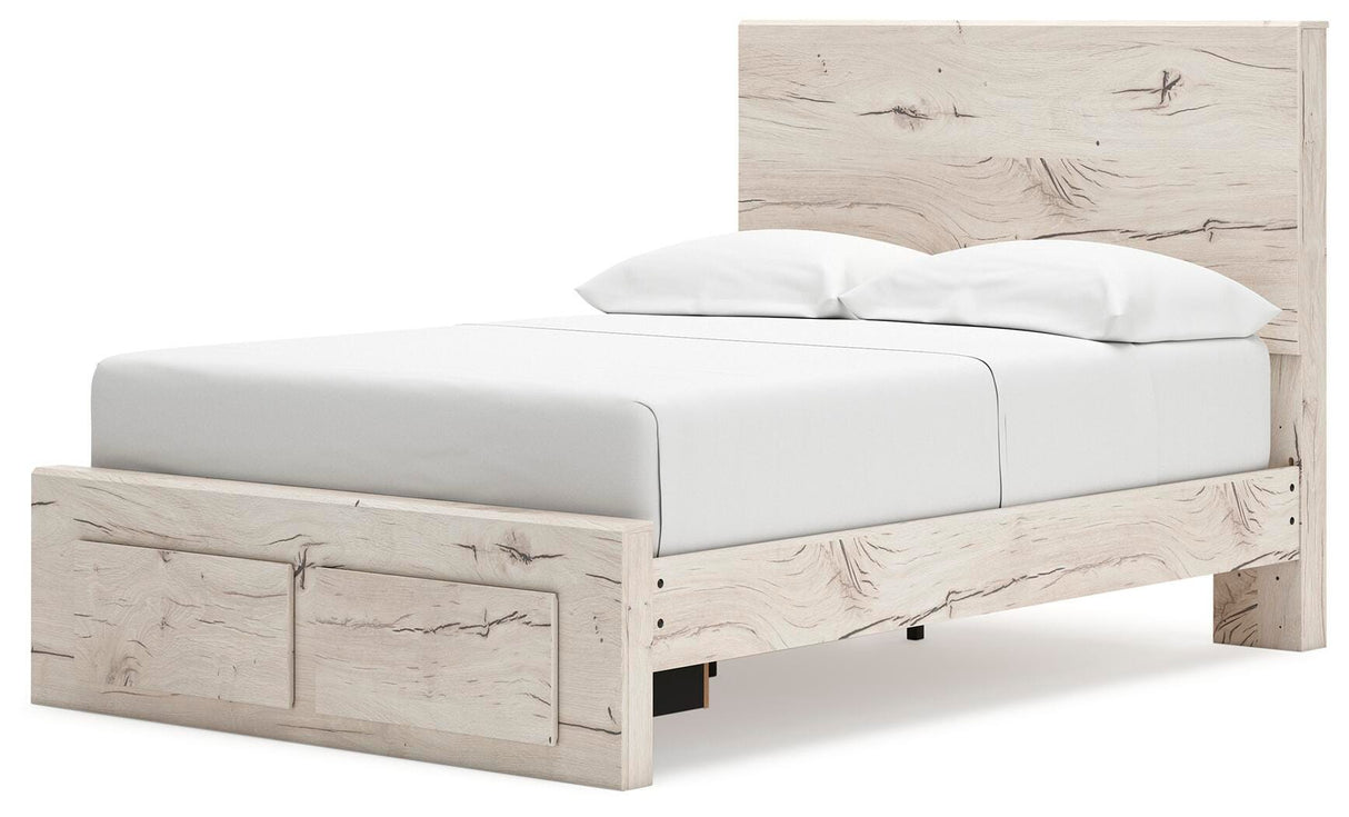 Lawroy Full Panel Storage Bed, Dresser, Mirror and Nightstand - B2310B54
