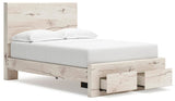 Lawroy Full Panel Storage Bed, Dresser, Mirror and Nightstand - B2310B54