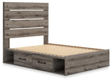 Graystorm Full Panel Storage Bed - PCB2405B16