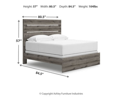 Graystorm King Panel Bed - PCB2405B8