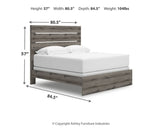 Graystorm King Panel Bed - PCB2405B8