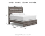 Graystorm King Panel Bed - PCB2405B8