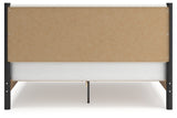 Cadmori King Upholstered Panel Bed, Dresser and Mirror - B2616B9