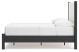 Cadmori Full Upholstered Panel Bed, Dresser and Mirror - B2616B5