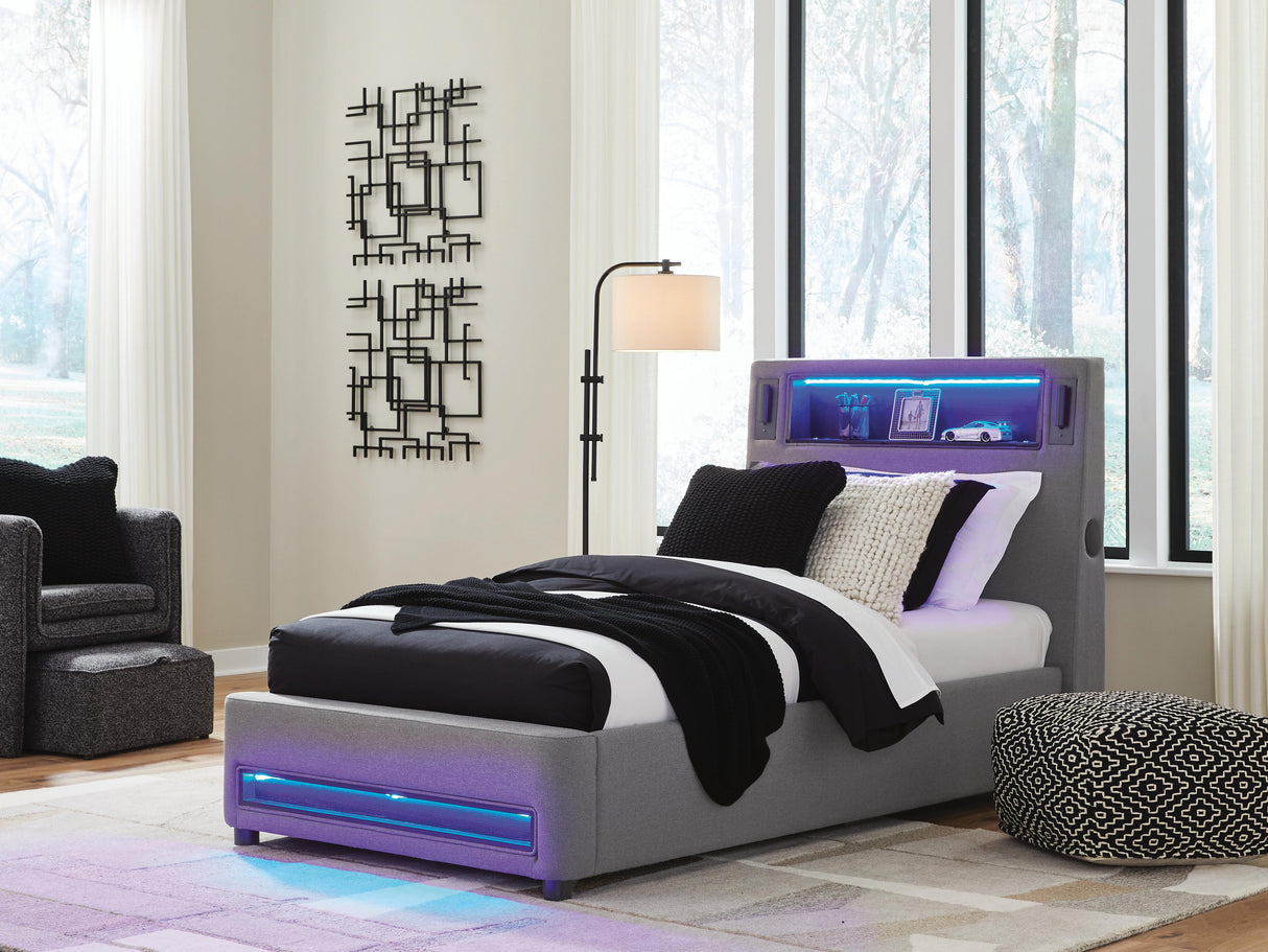 Verishaw Twin Upholstered Bed - PCB2721B23