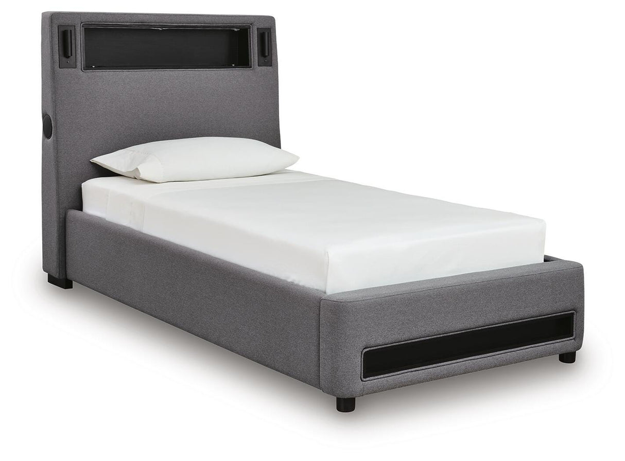 Verishaw Twin Upholstered Bed - PCB2721B23