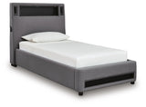 Verishaw Twin Upholstered Bed - PCB2721B23