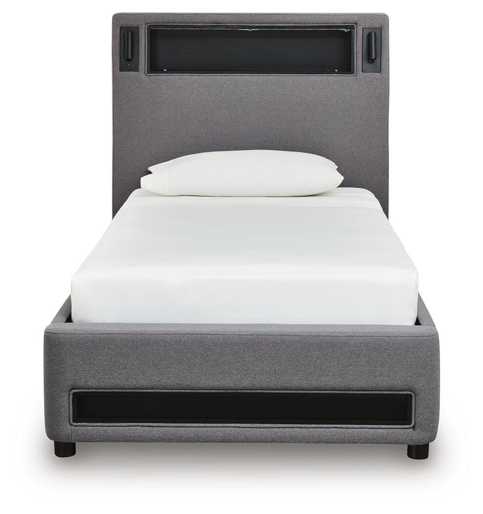 Verishaw Twin Upholstered Bed - PCB2721B23