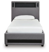 Verishaw Twin Upholstered Bed - PCB2721B23