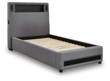 Verishaw Twin Upholstered Bed - PCB2721B23