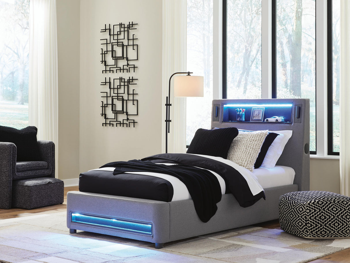 Verishaw Twin Upholstered Bed - PCB2721B23