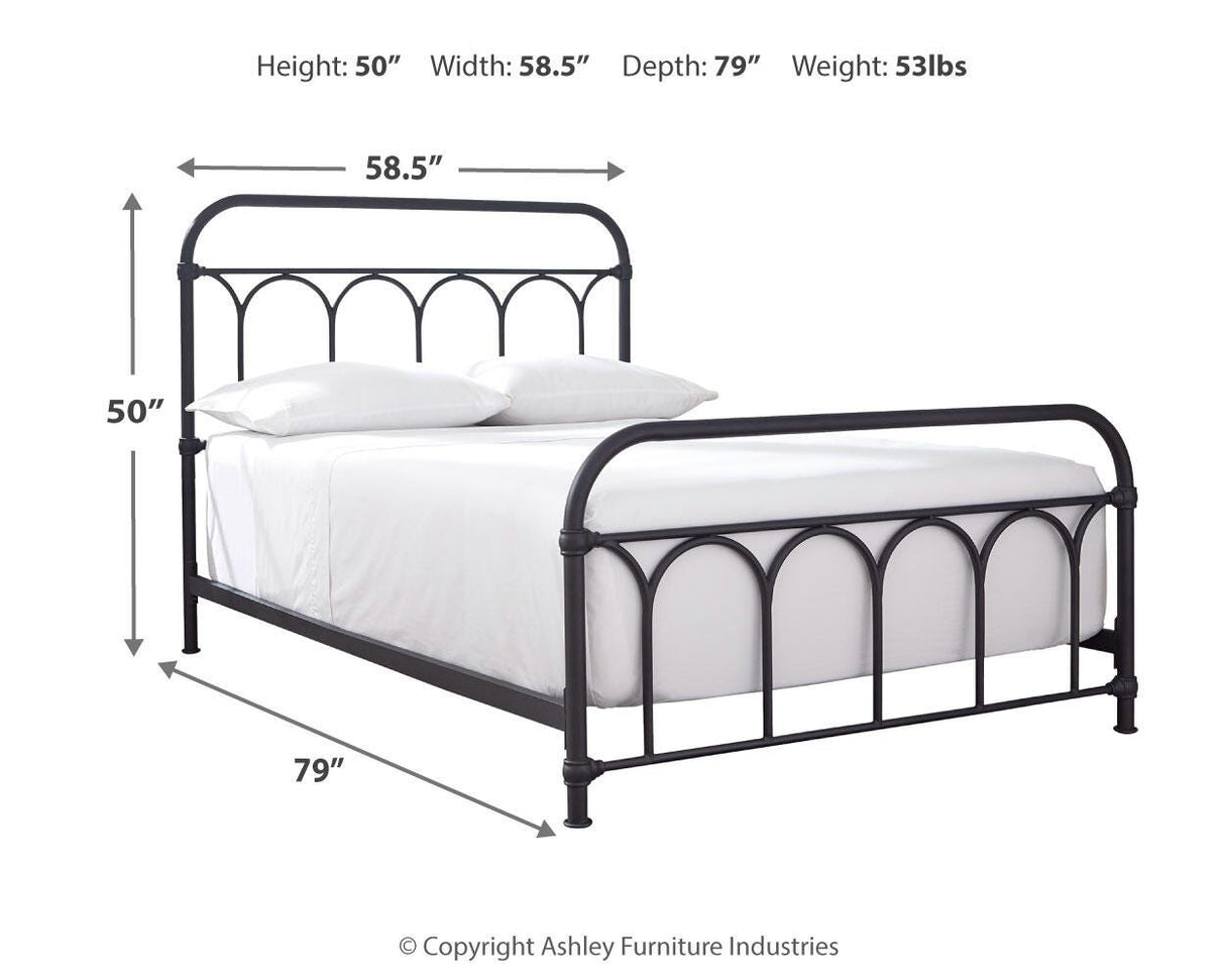 Nashburg Full Metal Bed - B280-672