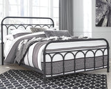 Nashburg Queen Metal Bed - B280-681