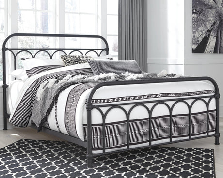 Nashburg Queen Metal Bed - B280-681