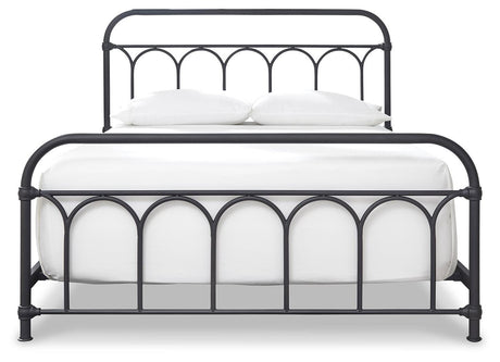 Nashburg Queen Metal Bed - B280-681