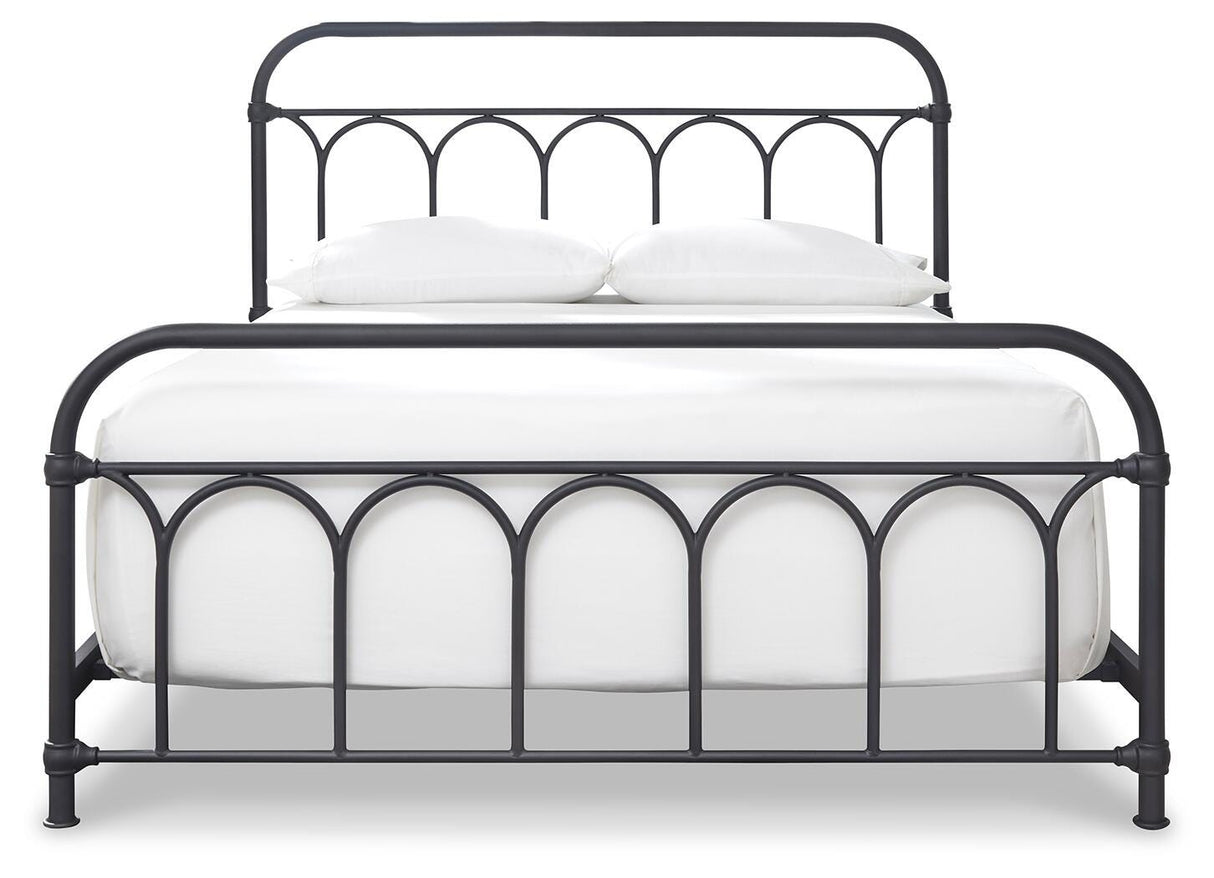 Nashburg Queen Metal Bed - B280-681