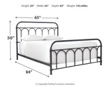 Nashburg Queen Metal Bed - B280-681