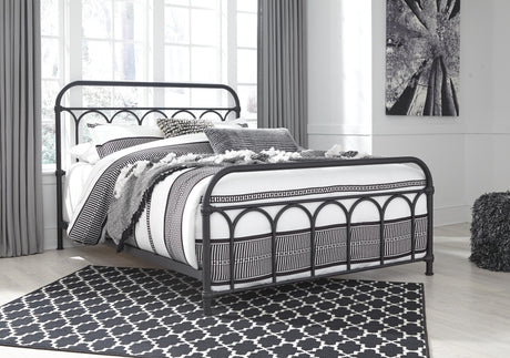 Nashburg Queen Metal Bed - B280-681