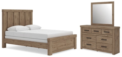 Oliandon Queen Panel Bed, Dresser and Mirror - PCB2844B3