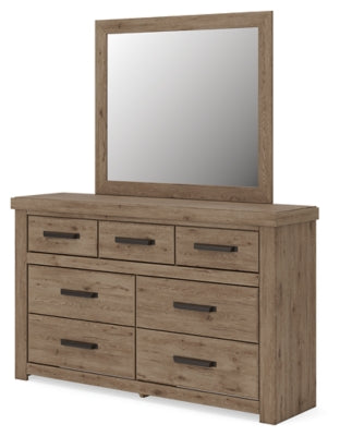 Oliandon Queen Panel Bed, Dresser and Mirror - PCB2844B3