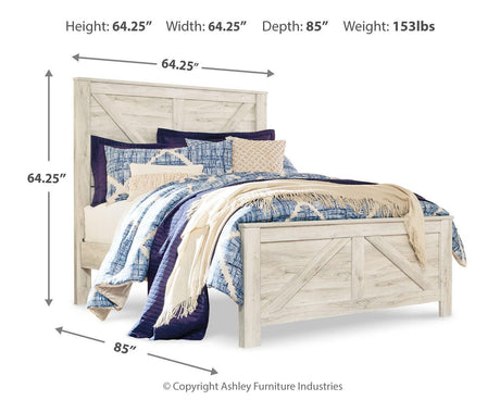 Bellaby Queen Crossbuck Panel Bed - B331B6