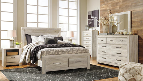 Bellaby Queen Platform Bed with 2 Storage Drawers - B331B4