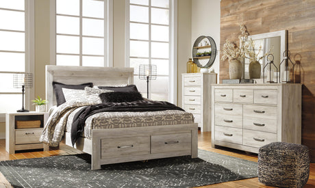 Bellaby Queen Platform Bed with 2 Storage Drawers - B331B4