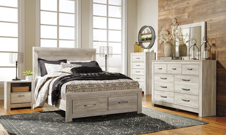 Bellaby Queen Platform Bed with 2 Storage Drawers - B331B4
