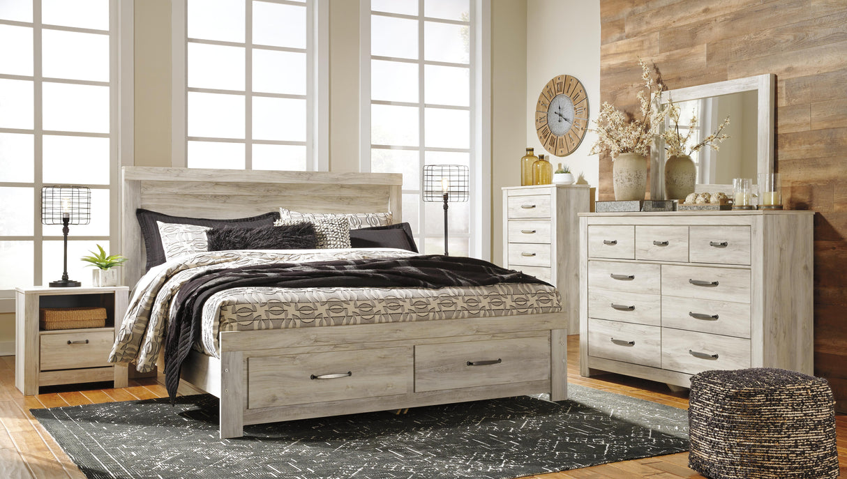 Bellaby King Platform Bed with 2 Storage Drawers - B331B9