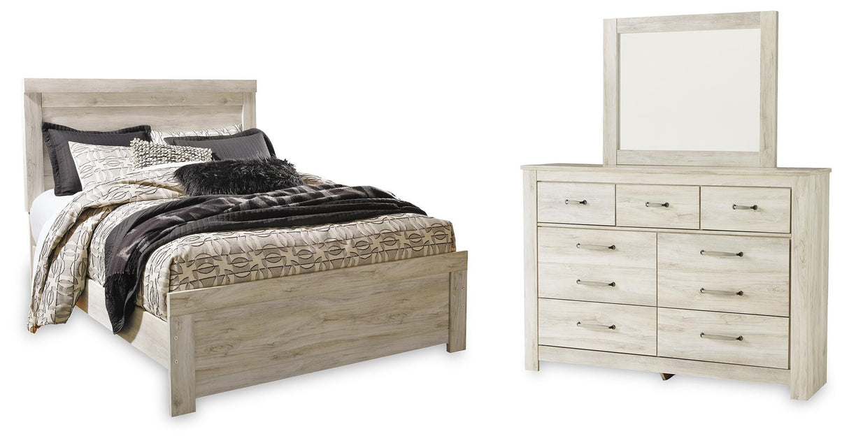 Bellaby Queen Panel Bed, Dresser and Mirror - B331B3