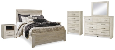 Bellaby Queen Panel Bed, Dresser, Mirror, Chest and 2 Nightstands - B331B21