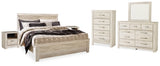 Bellaby King Panel Bed, Dresser, Mirror, Chest and 2 Nightstands - B331B17